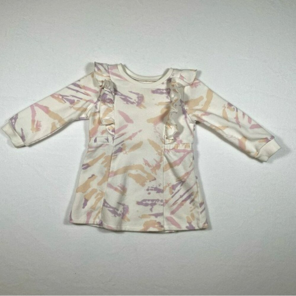 Grayson Mini Baby Multicolored Pastel Sweatshirt Dress 18m Soft Casual